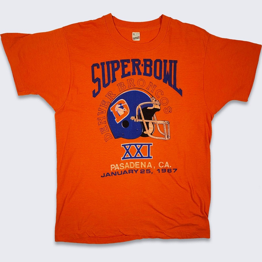 Denver Broncos Vintage 80s Super Bowl XXI T-Shirt